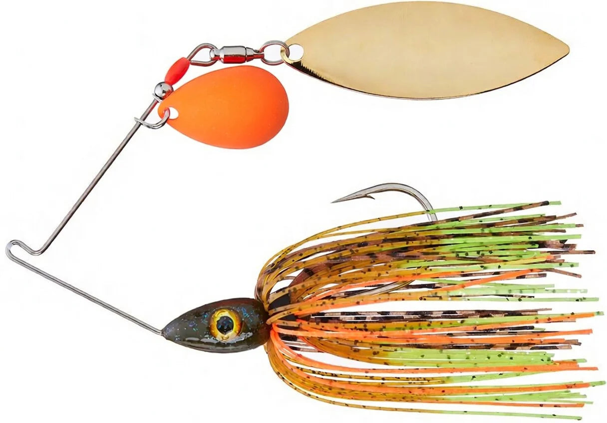 Nichols Lures Pulsator Kicker Series Tandem Colorado Willow Spinnerbait 1 2 oz