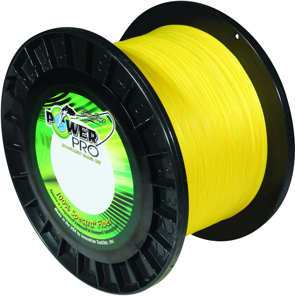 Power Pro Spectra Hi Vis Yellow Braided Line 3000 yard Bulk Spool