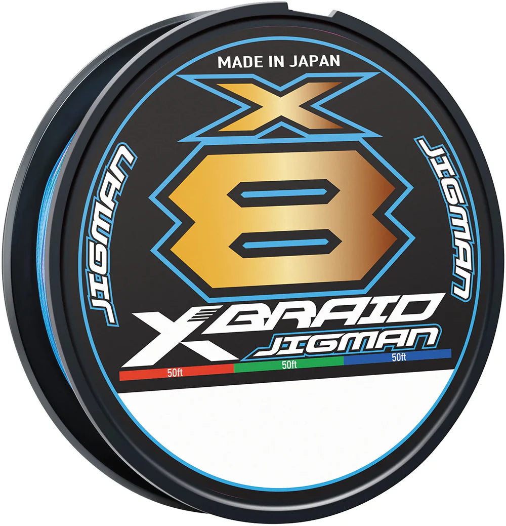 Daiwa X Braid X8 High Power Jigman Multicolor Braid Bulk Spool 600 Yards