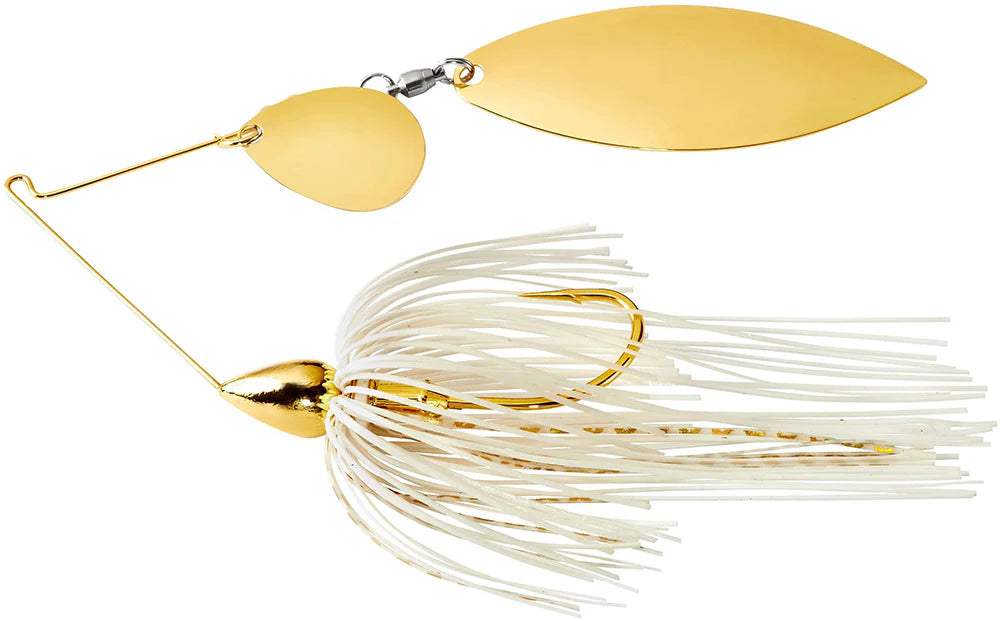 War Eagle Tandem Colorado Willow Gold Frame Spinnerbait 3 8 oz