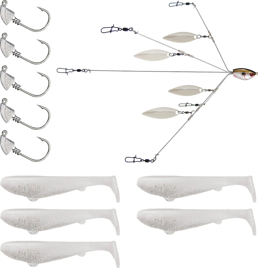 YUM Scottsboro Kit YUMbrella Flash Mob Jr 3 inch Swimbait Kit