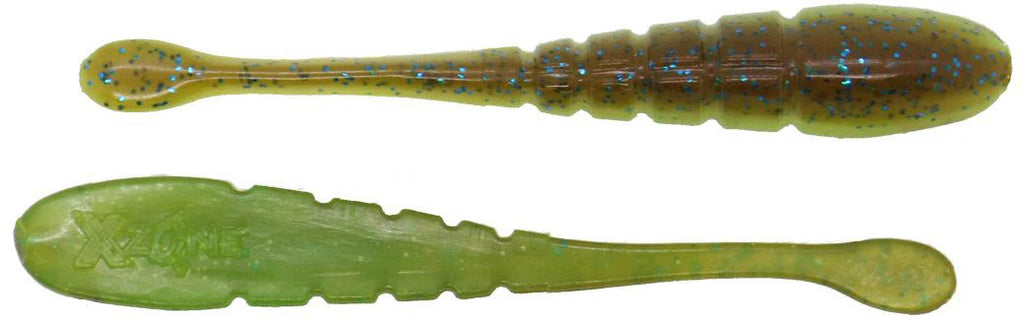 Xzone Pro Series Finesse Slammer 3 1 4 inch Drop Shot Bait 10 pack