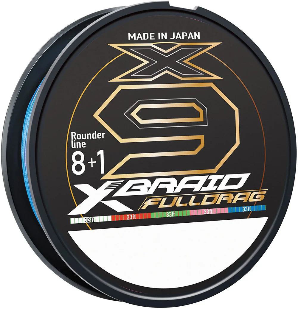 Daiwa X Braid X9 Fulldrag Multicolor Braid Bulk Spool 660 Yards