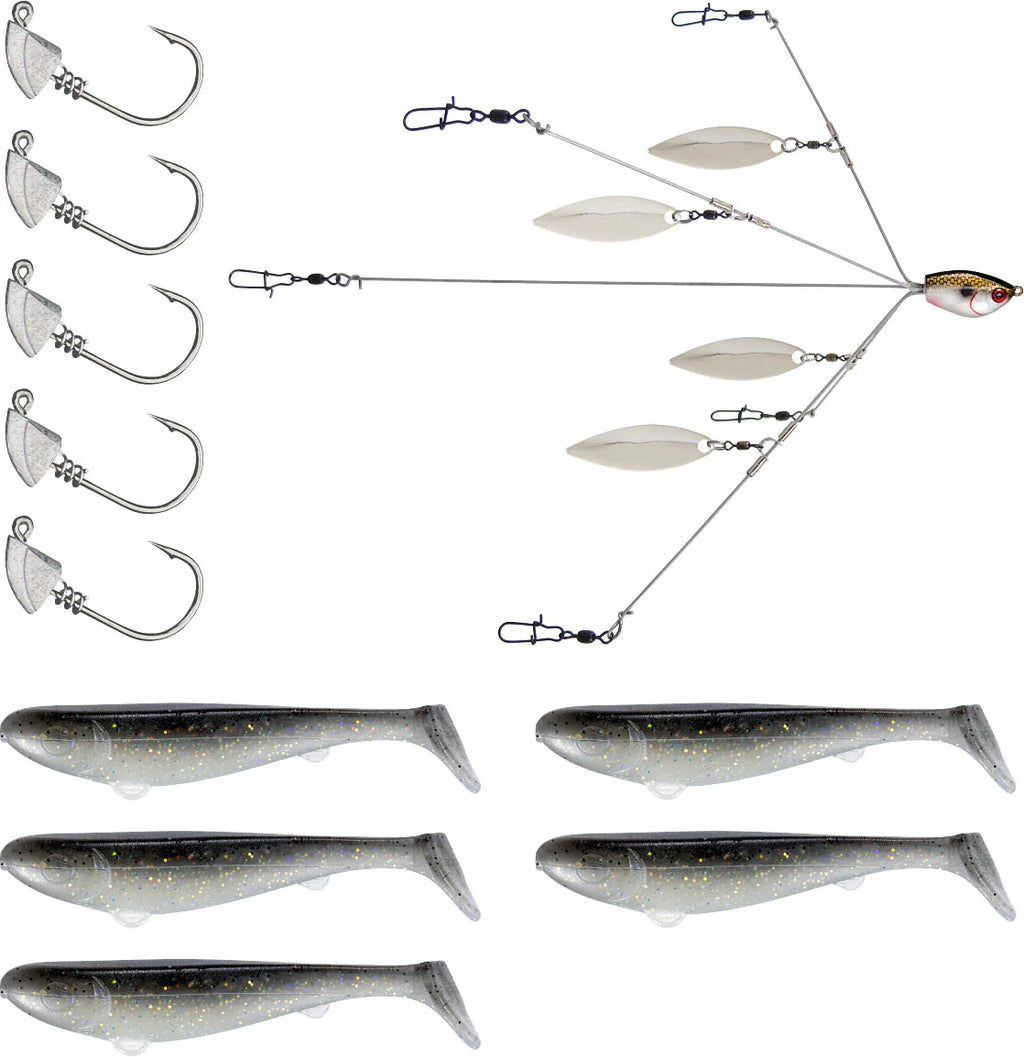 YUM Scottsboro Kit YUMbrella Flash Mob Jr 3 inch Swimbait Kit