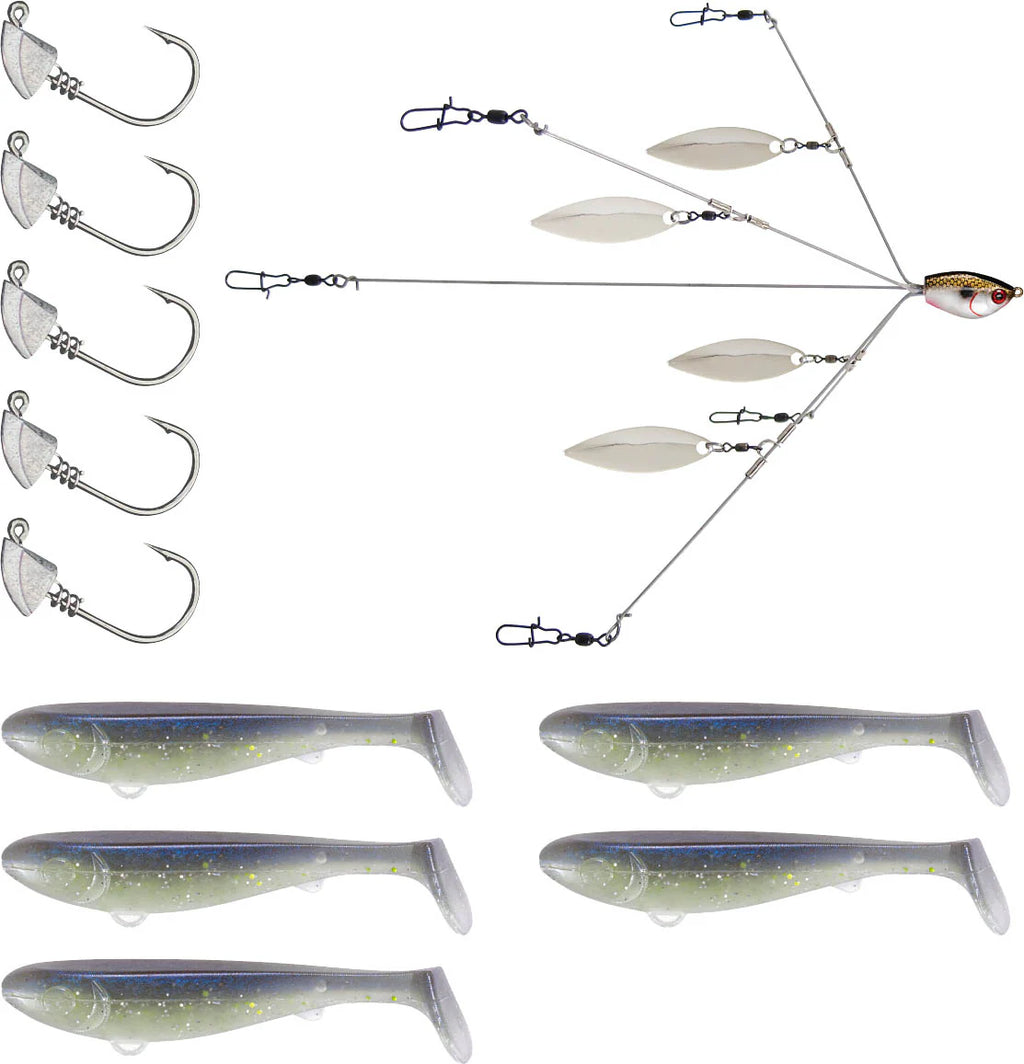 YUM Scottsboro Kit YUMbrella Flash Mob Jr 35 inch Swimbait Kit