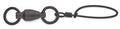 Sampo Double Welded Rings with Tournament Snaps Black