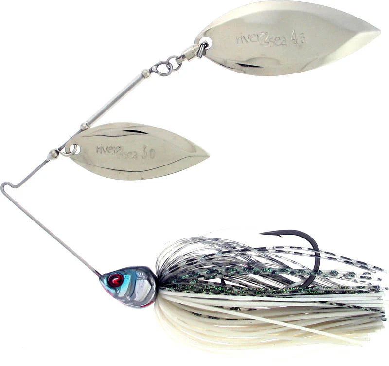 River2Sea Ish Monroe Bling Double Willow Spinnerbait 1 2 oz