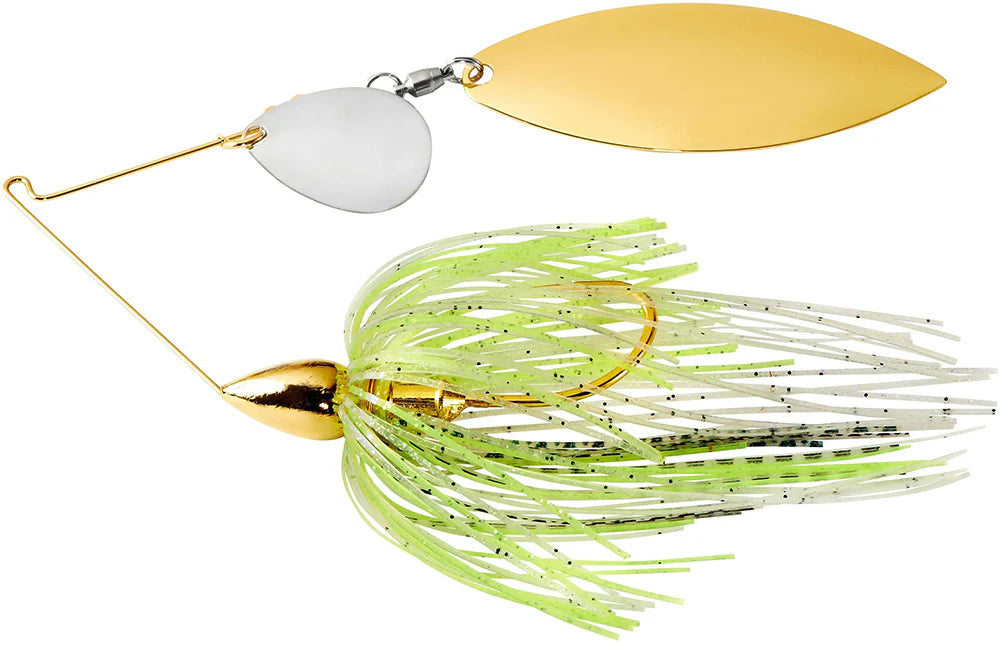 War Eagle Tandem Colorado Willow Gold Frame Spinnerbait 3 8 oz