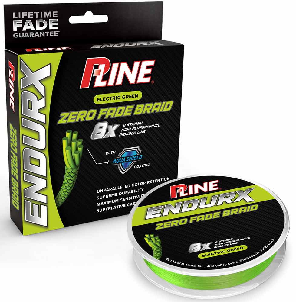 P Line EndurX No Fade Electric Green Braid 150 Yard Spools