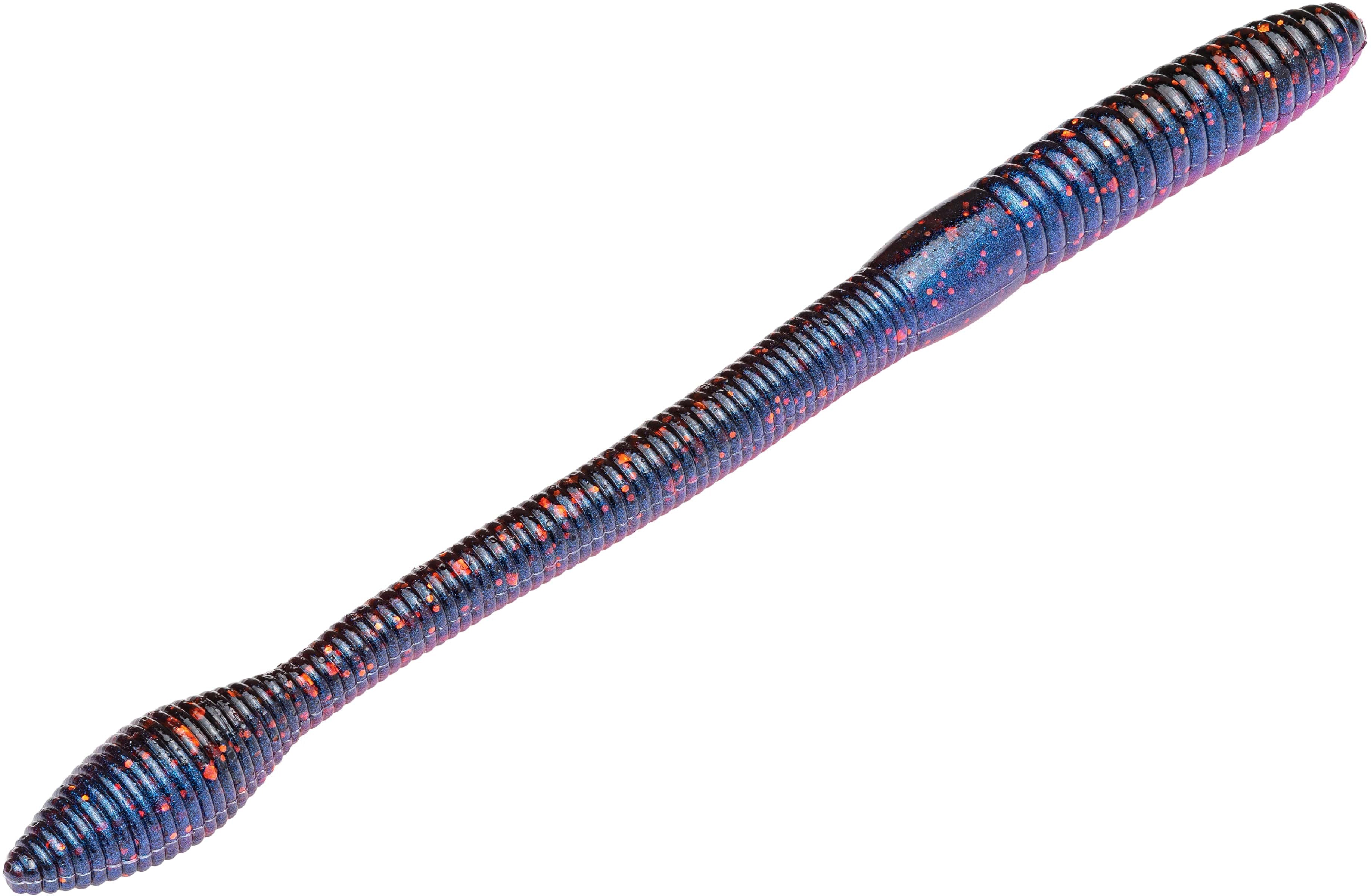 Strike King KVD Fat Baby Finesse 5 inch Soft Plastic Worm 8 pack
