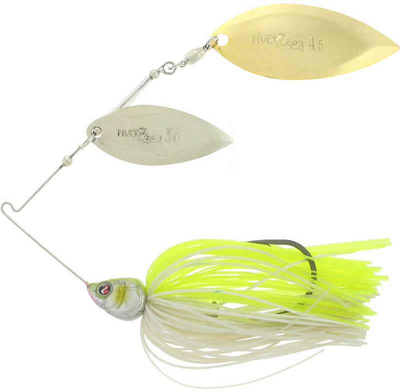 River2Sea Ish Monroe Bling Double Willow Spinnerbait 3 8 oz